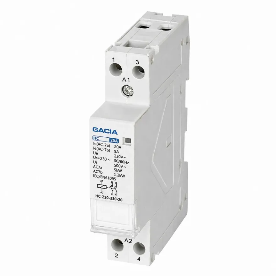 Gacia Kontaktor 2NO 20A 230VAC 1 Modul