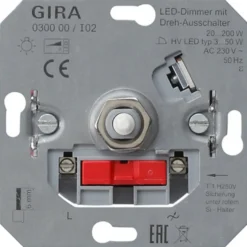 Gira Glödlampsdimmer 20-200W