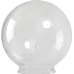 Glasglob Ø250/100mm klar med luftblåsor