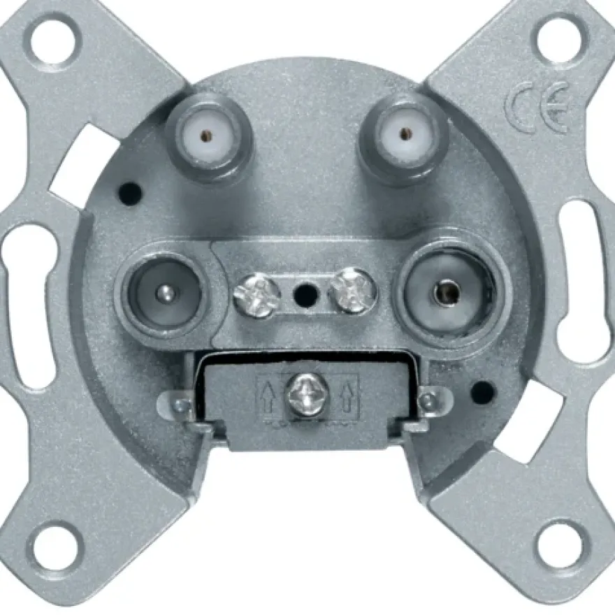 Hager Antennuttag R+TV+SATx2
