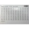 Hager GRUPPNUMMERKARTA 61-120 JD98A