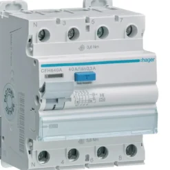 Hager Jordfelsbrytare 3P+N 40A 300mA