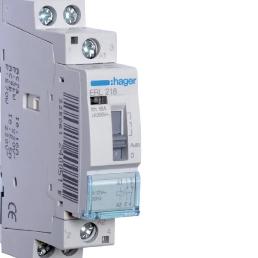 Hager Relä 16A, 1NO+1NC, 12V ERL218