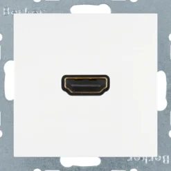 Hager S.1/B.3/B.7, Uttag HDMI 1.3, Polarvit matt