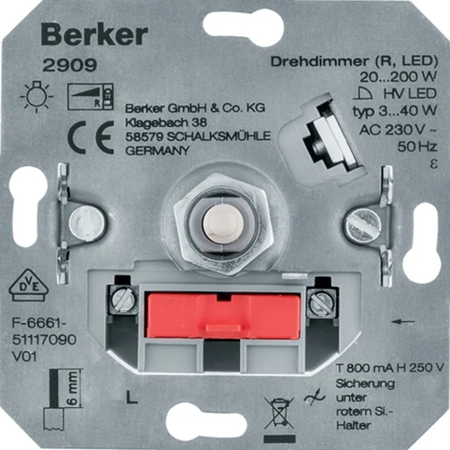 Hager Vriddimmerinsats 3-40W LED