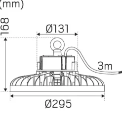 Hide-a-lite Highlite Highbayarmatur IP65 S 90° DALI 4000K