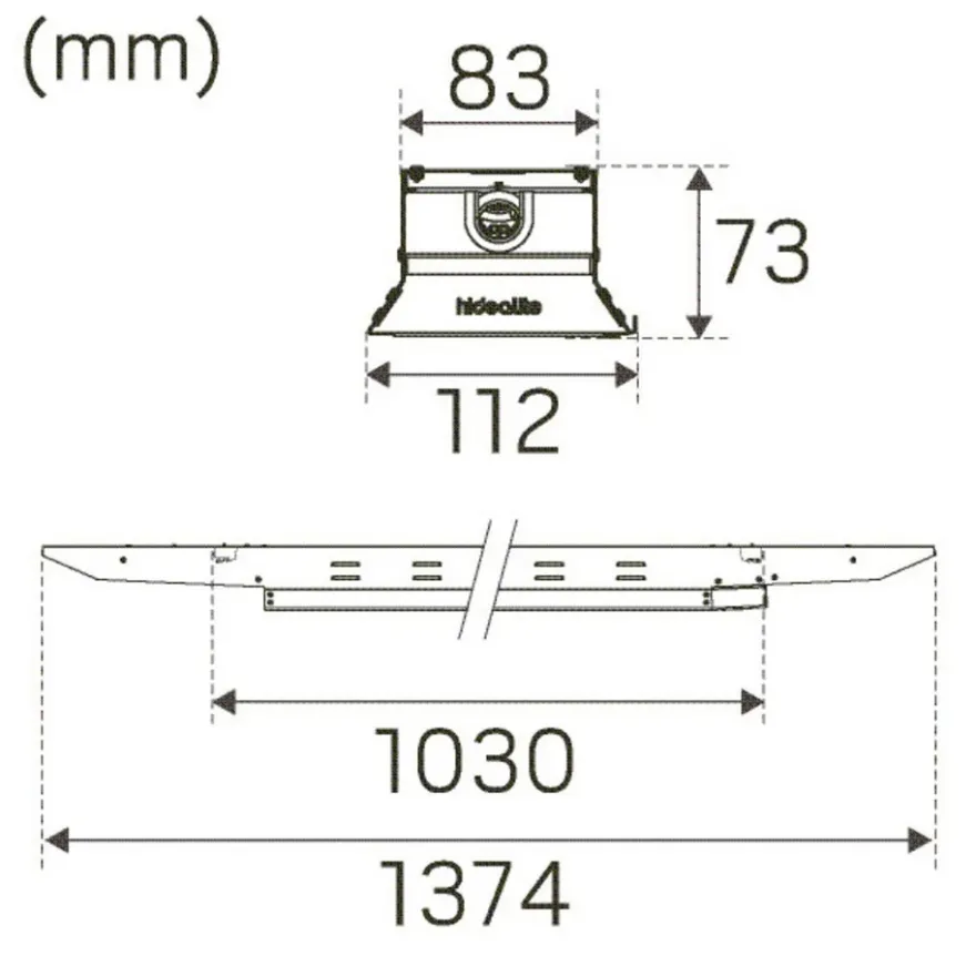 Hide-a-lite Indline G2 IP23 M Asym DALI