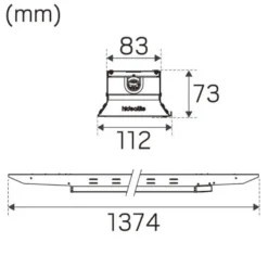 Hide-a-lite Indline G2 IP23 Sport M Asym DALI