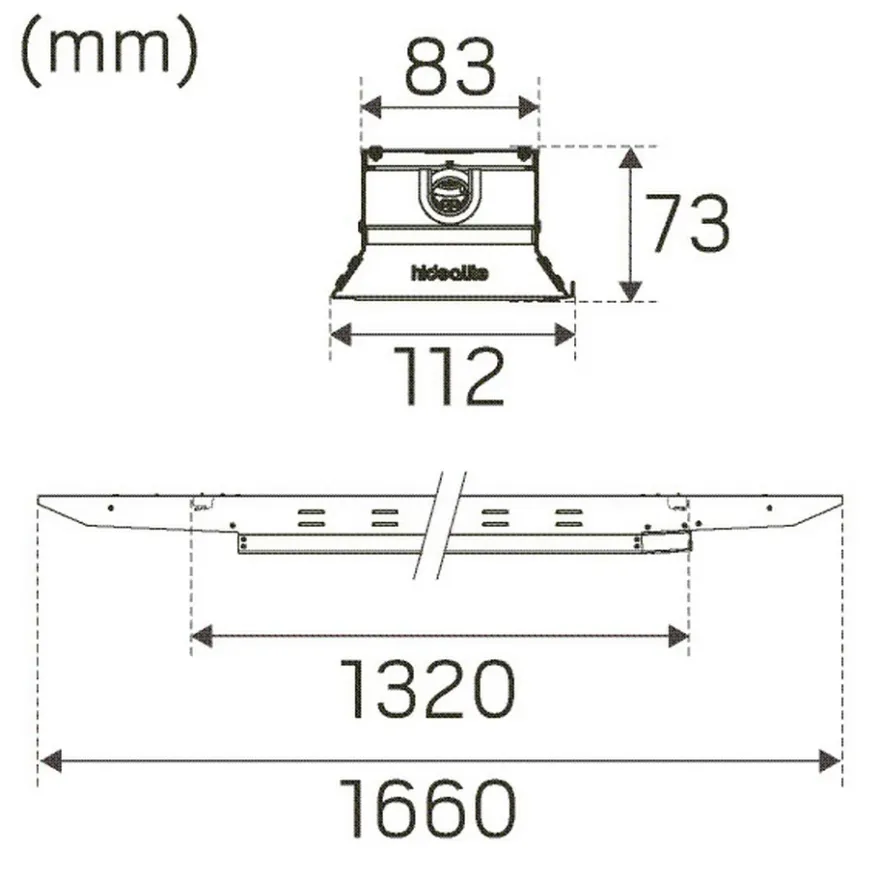 Hide-a-lite Indline G2 IP23 XL Asym DALI
