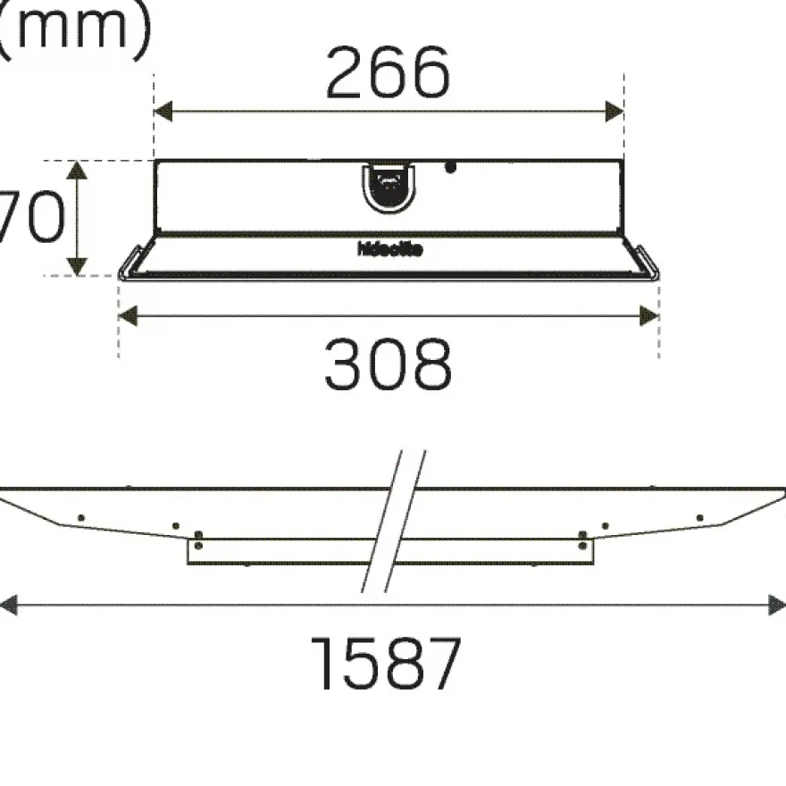 Hide-a-lite Indline Sport Grid IP23 XXL Asym 4000K