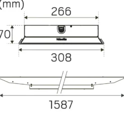 Hide-a-lite Indline Sport Grid IP23 XXL 90° Wide 4000K