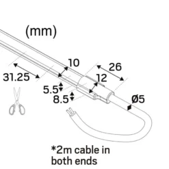 Hide-a-Lite LEDstrip 24V Line IP67 Midlum