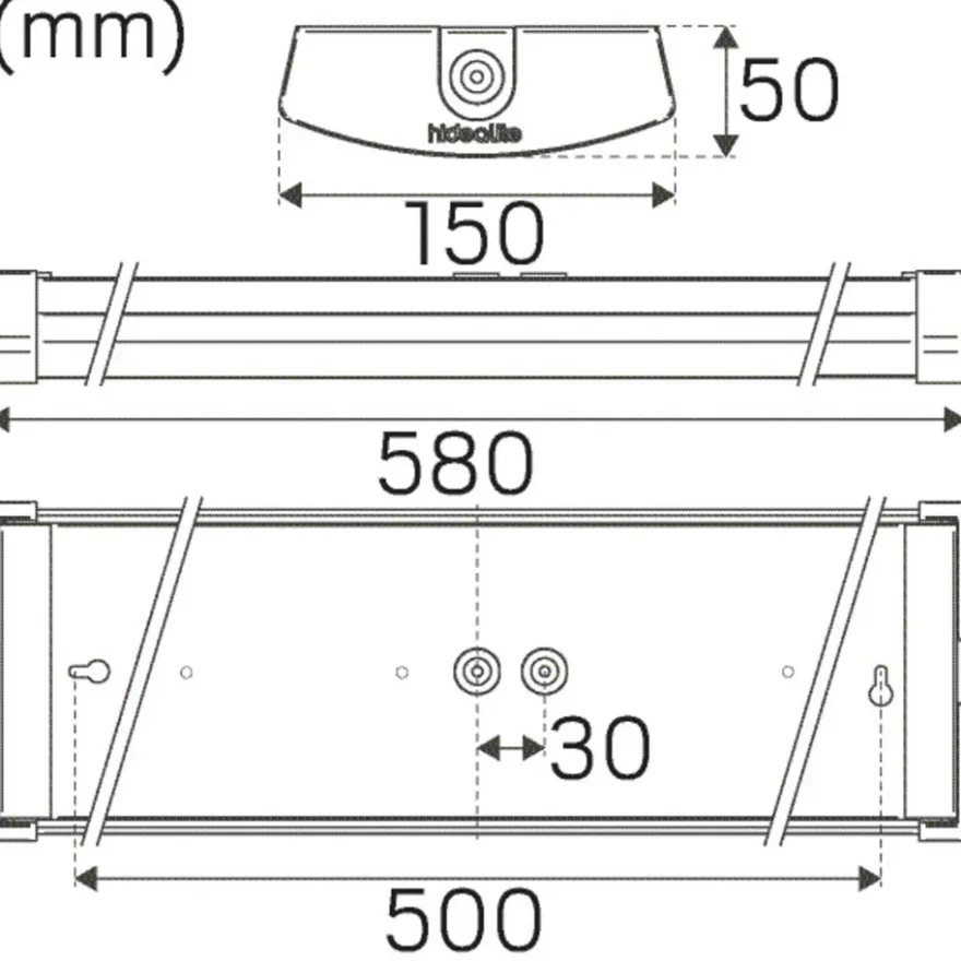 Hide-a-lite Liteline Basic 600 IP44 LED