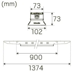Hide-a-lite Liteline Basic IP23 M 85° DALI 4000K 8900lm