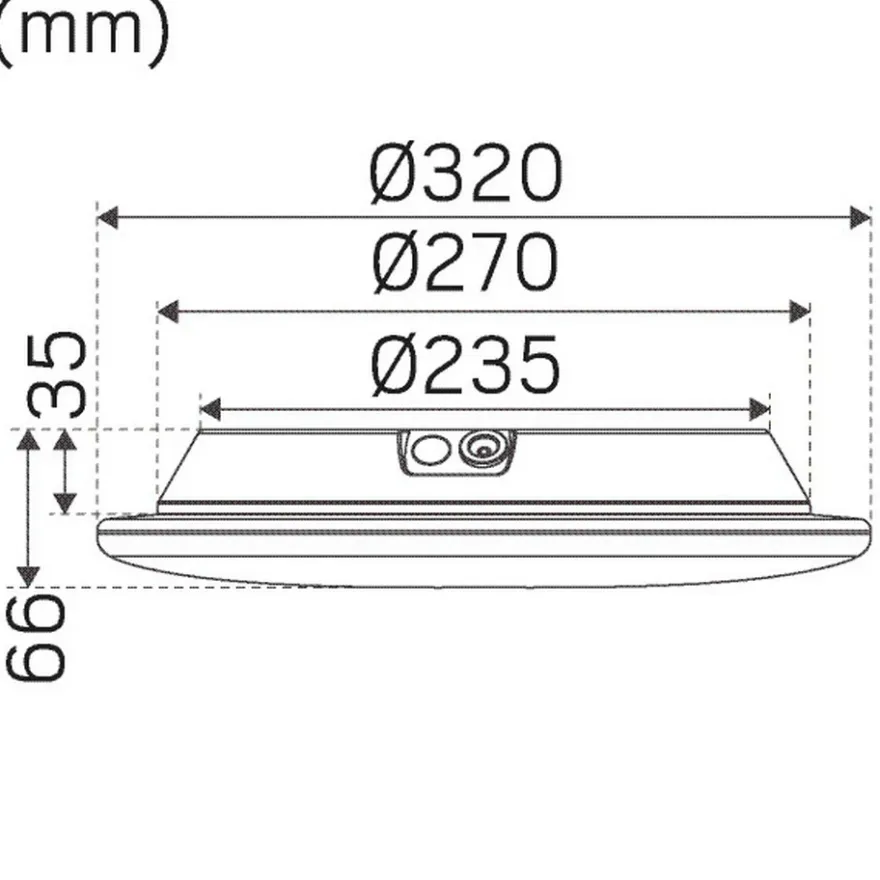 Hide-a-lite Moon Slim EM SC Sensor Plafond