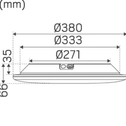 Hide-a-lite Moon Slim EM SC Sensor Plafond