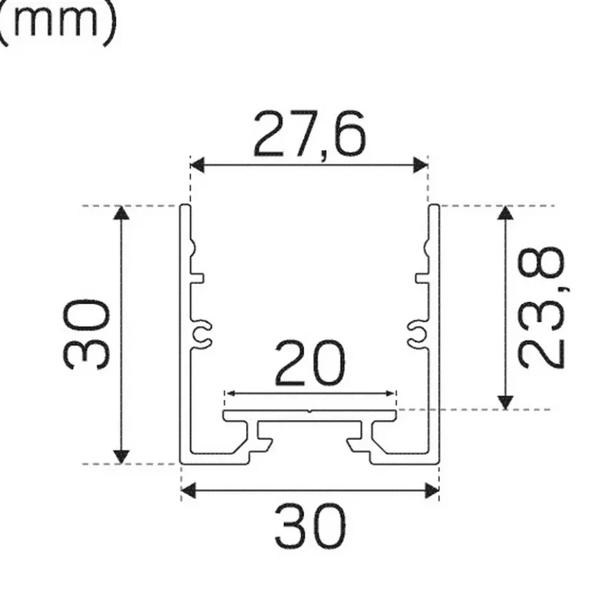 Hide-a-lite Profil 30x30 2m