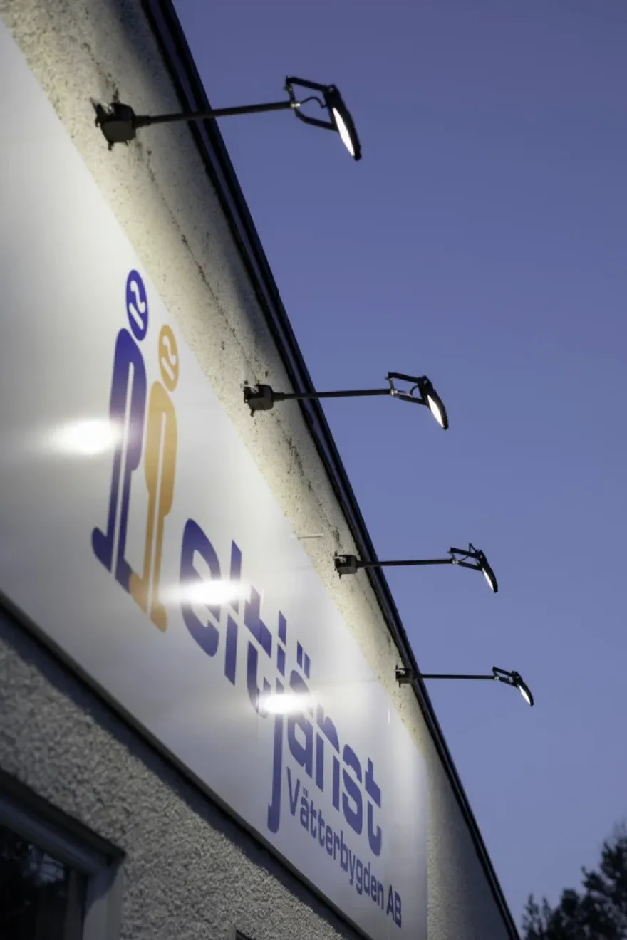 Hide-a-lite Skyltbelysningsarm Svart