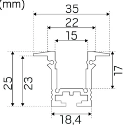 Hide a lite T-profil Alu
