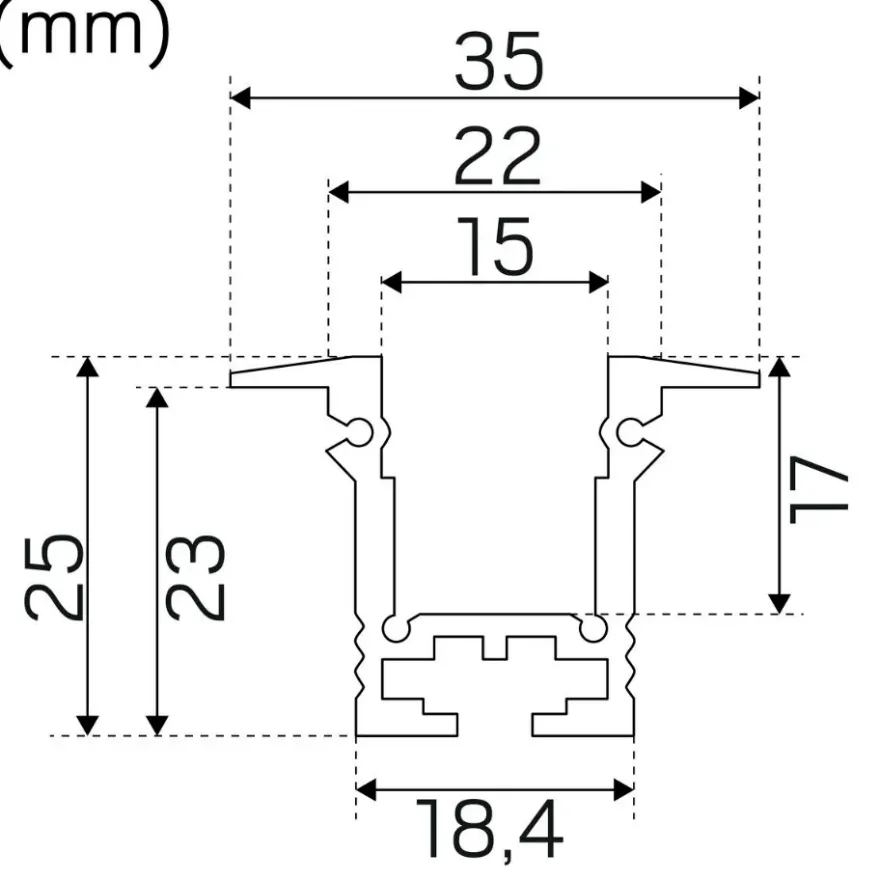 Hide a lite T-profil Alu