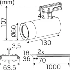 Hide a lite Track Optic XS Kit 1-fas