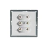 Impressivo 3-vägsuttag Euro