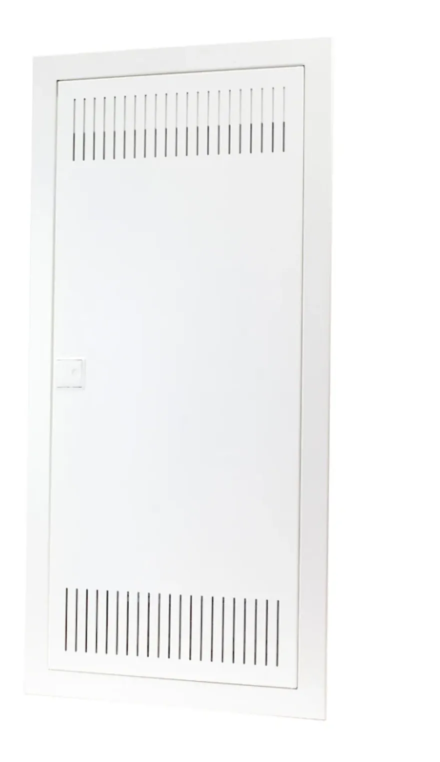 Infälld kombicentral IP30 4/1, 12+2 moduler, Vit metalldörr
