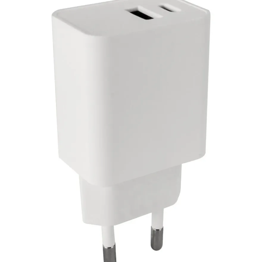 J&EL Laddadapter USB-A + USB-C