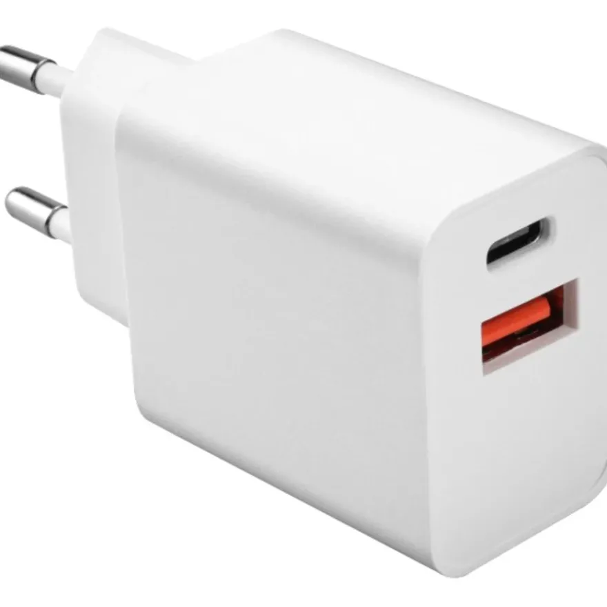 J&EL Laddadapter USB-A + USB-C