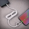 J&EL Laddkabel USB-C till USB-C + Lightning 1m