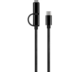 J&EL Laddkabel USB-C till USB-C + Lightning 1m
