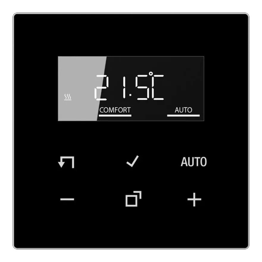 Jung LS990 Digital Rumstermostat Glas