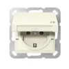 J-uttag lock System 55 svart med lock