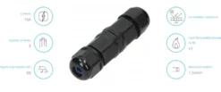 Kabelskarv Rak 3x1,5 mm² 450V/16A IP68