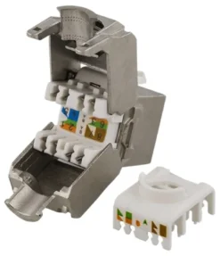 Keystone Jack Cat6A FTP Skärmad Tool-free
