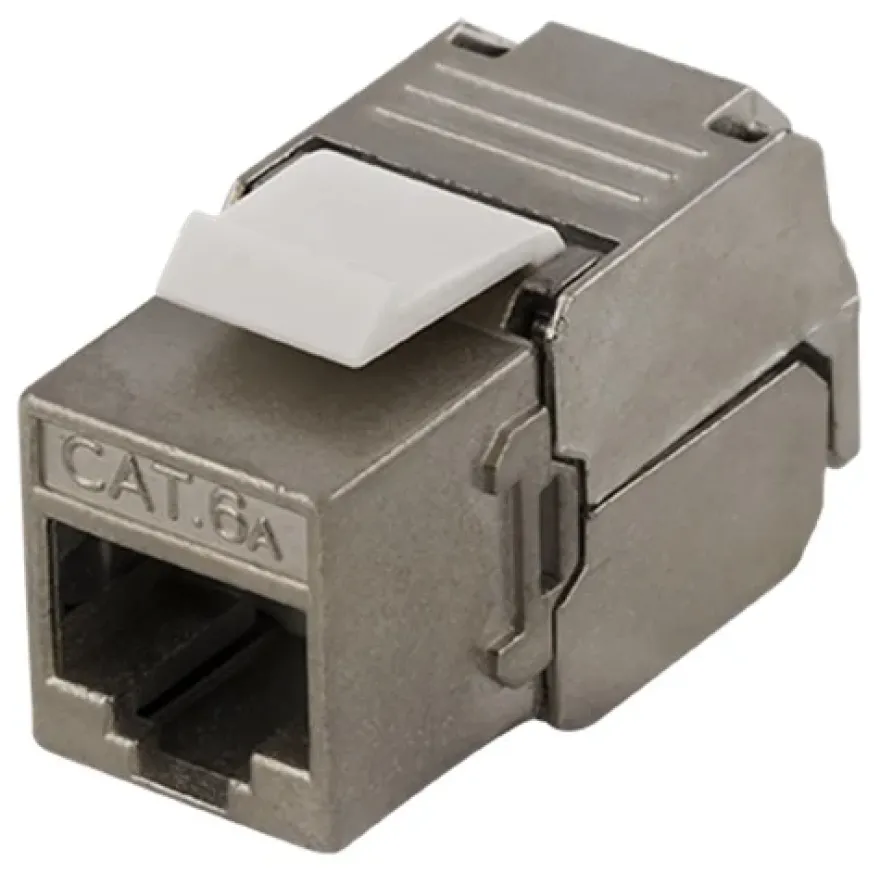 Keystone Jack Cat6A FTP Skärmad Tool-free