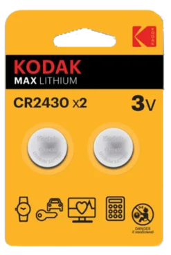 Kodak Max Lithium 3V CR2430 Batteri 2-pack