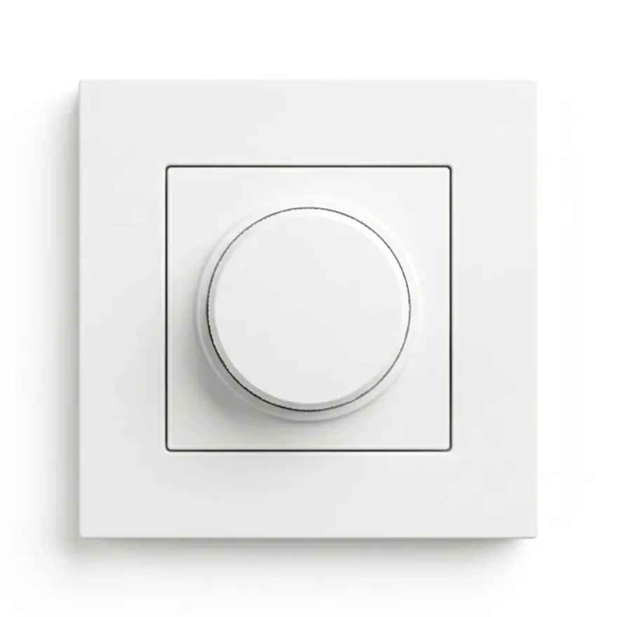 Kontakt Simon S55 Vriddimmer 1-pol Trapp LED Vit