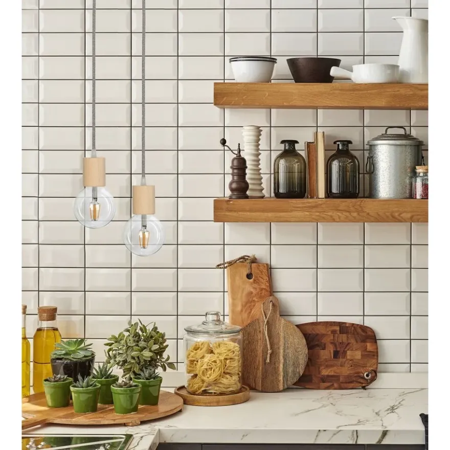 Lamphållare E27 Trä