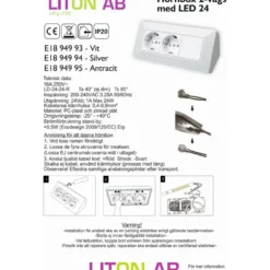 Liton Hörnbox 2-vägs + 24V LED-driver