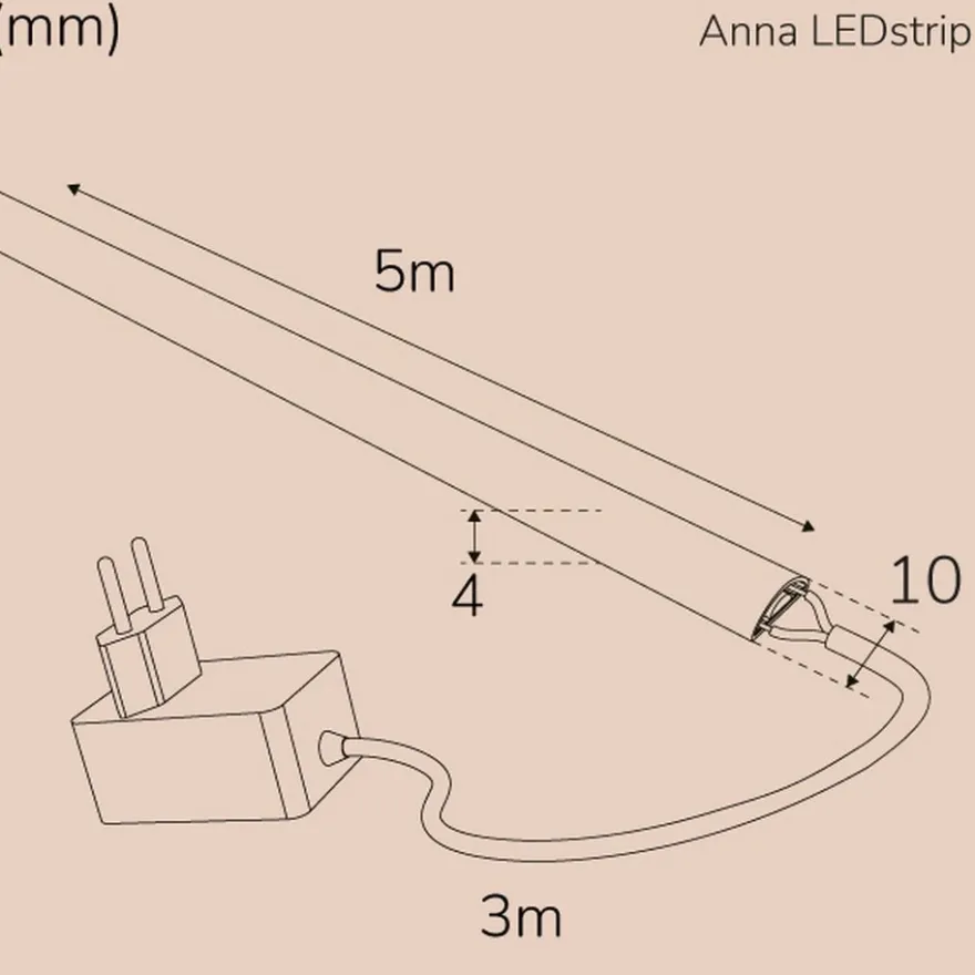 Llitt Anna Ledstrip KIT COB Milky IP65