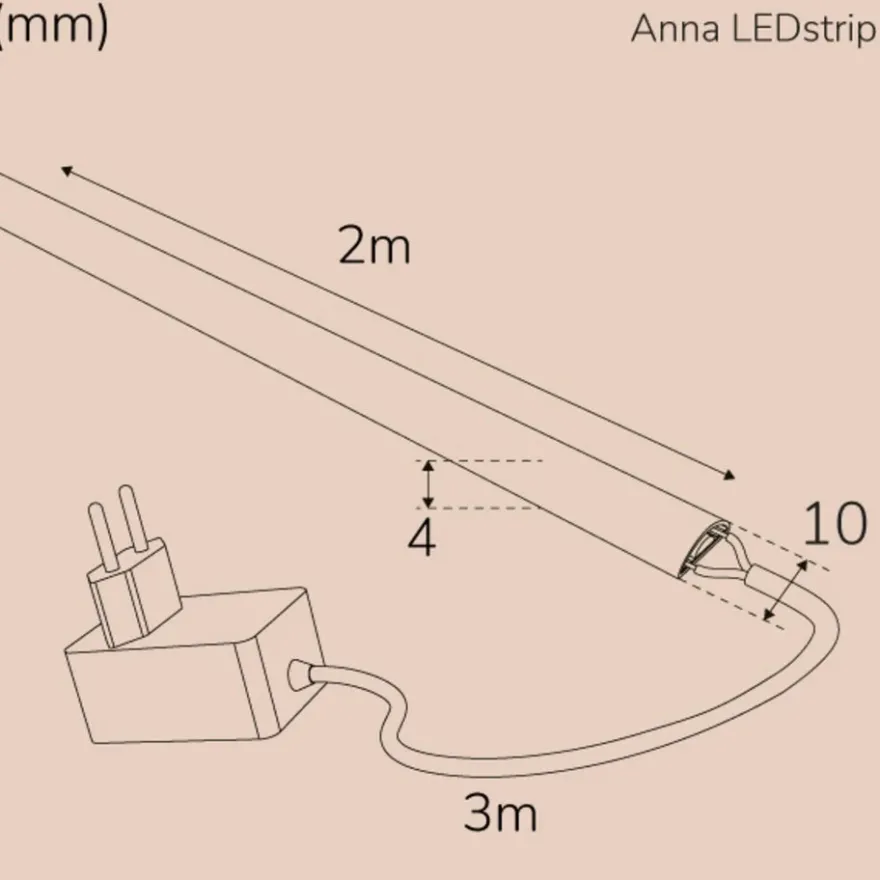 Llitt Anna Ledstrip KIT COB Milky IP65