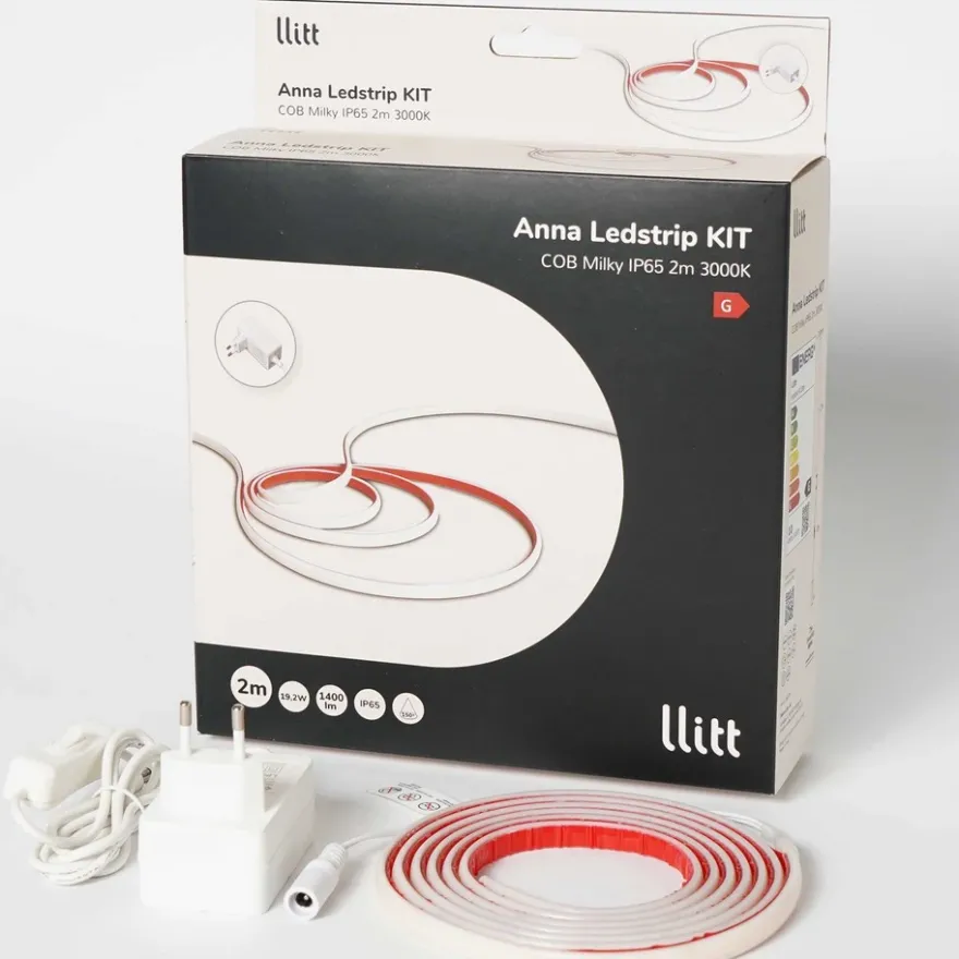 Llitt Anna Ledstrip KIT COB Milky IP65