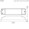 Llitt Lilly LED Driver 24V 60W Dimbar