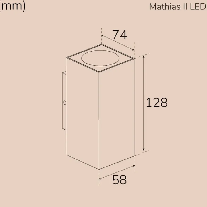 Llitt Mathias II Väggarmatur LED