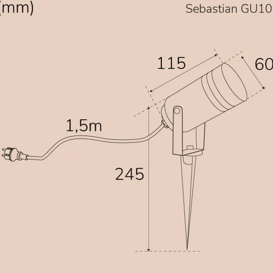 Llitt Sebastian Mark Spotlight GU10