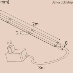 Llitt Ulrika Ledstrip KIT COB IP20 2m