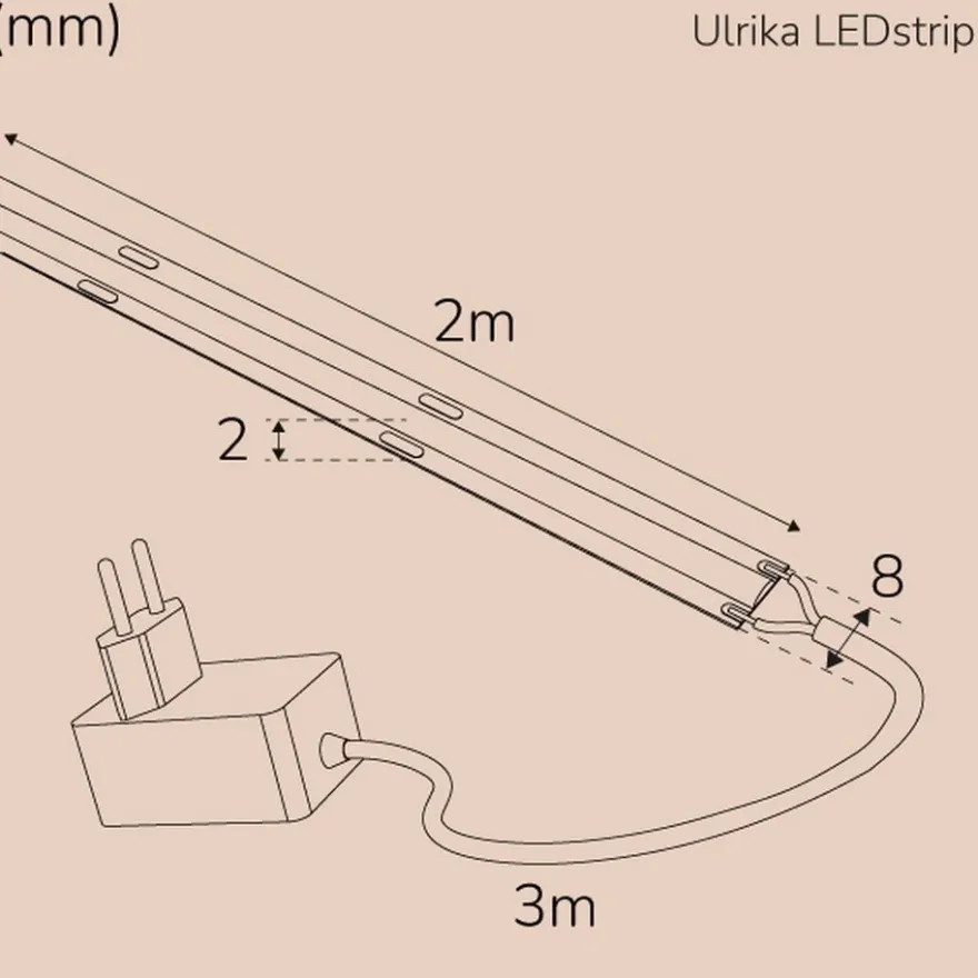 Llitt Ulrika Ledstrip KIT COB IP20 2m