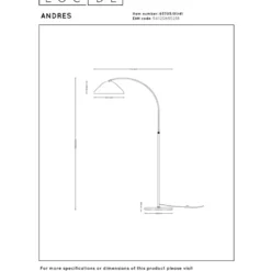 Lucide Andres Golvlampa E27