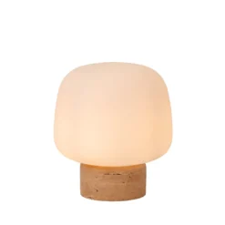 Lucide Anston Bordslampa E14 Opal/Betong